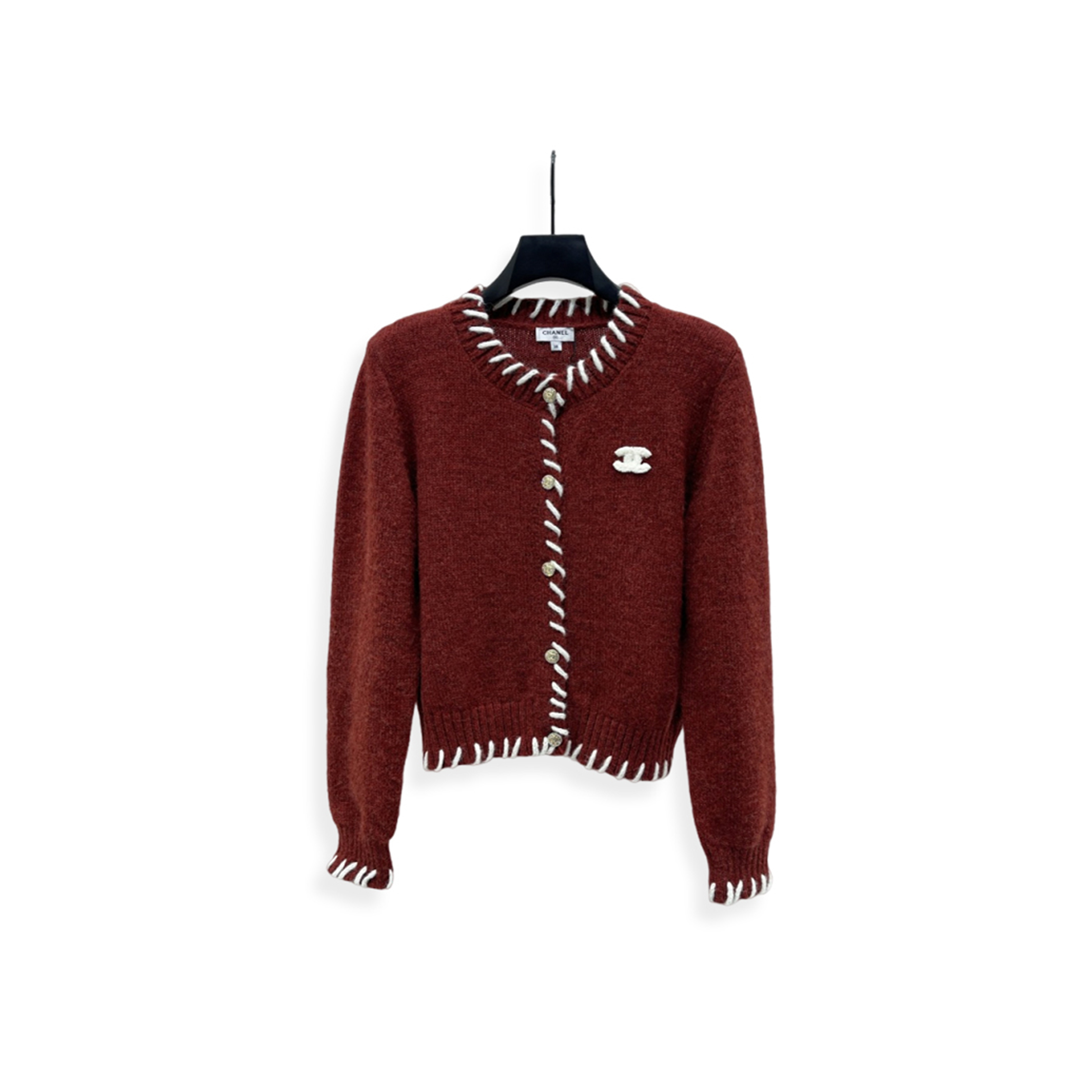 Ch**el crew neck cardigan